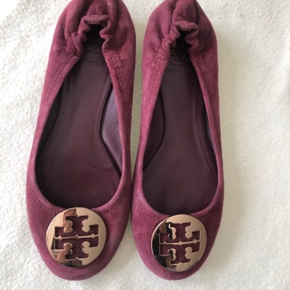Tory Burch Reva Suede Flats - Picture 1 of 5